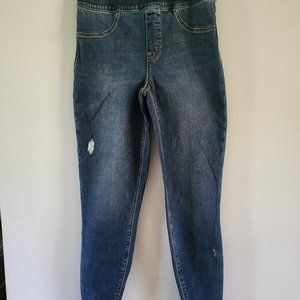 SPANX skinny distressed jean legging/jegging size M and L